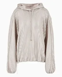 Giorgio Armani OFFICIAL STORE Felpa In Jersey Di Viscosa Jacquard A Coste Asv Beige