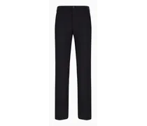 OFFICIAL STORE Pantaloni Flat Front In Flanella Melange Stretch