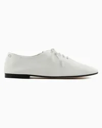 Giorgio Armani OFFICIAL STORE Stringate In Nappa Bianco