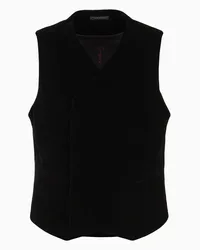 Giorgio Armani OFFICIAL STORE Giorgio's Gilet In Velluto Nero