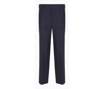 OFFICIAL STORE Pantaloni A Una Pince In Cotone Stretch