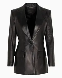 Giorgio Armani OFFICIAL STORE Giacca Monopetto In Nappa Nero