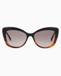 Giorgio Armani OFFICIAL STORE Occhiali Da Sole Donna Forma Cat-eye Nero