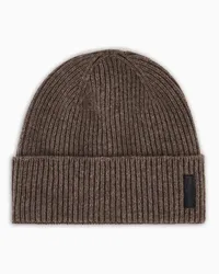 Giorgio Armani OFFICIAL STORE Cappello Cuculo In Cashmere Tortora