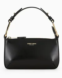 Giorgio Armani OFFICIAL STORE Borsa A Mano Mini La Prima In Pelle Palmellata Nero