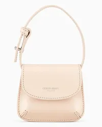 Giorgio Armani OFFICIAL STORE Borsa Charm Micro La Prima In Pelle Palmellata Nude