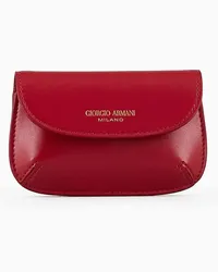 Giorgio Armani OFFICIAL STORE Portacarte La Prima In Pelle Palmellata Rosso