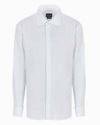 Giorgio Armani OFFICIAL STORE Camicia In Cotone Luxury Bianco