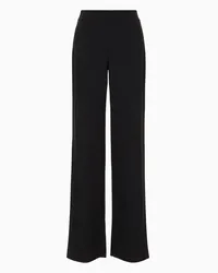 Giorgio Armani OFFICIAL STORE Pantaloni In Double Crepe Nero