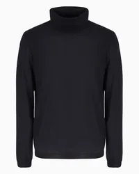 Giorgio Armani OFFICIAL STORE Maglia Lupetto In Cashmere Blu