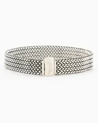 Giorgio Armani OFFICIAL STORE Bracciale In Argento 925 Intrecciato Argento