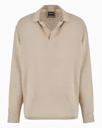 Giorgio Armani OFFICIAL STORE Camicia In Tela Di Lino Beige