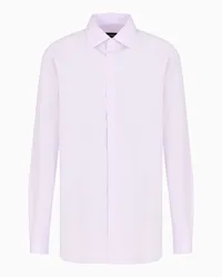 Giorgio Armani OFFICIAL STORE Camicia Luxury Regular Fit In Cotone Luxury Lilla