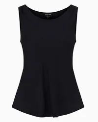 Giorgio Armani OFFICIAL STORE Top In Pura Seta Nero