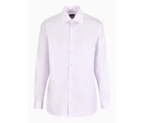 OFFICIAL STORE Camicia Regular Fit In Cotone Luxury Micro Rigato