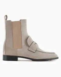 Giorgio Armani OFFICIAL STORE Stivaletti In Suede Beige