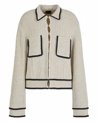 Giorgio Armani OFFICIAL STORE Giacca Monopetto In Misto Cotone E Lino Beige