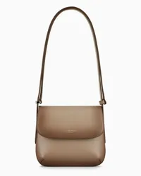 Giorgio Armani OFFICIAL STORE Borsa La Prima In Pelle Palmellata Sfumata Taupe