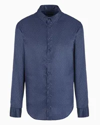 Giorgio Armani OFFICIAL STORE Camicia Regular Fit In Satin Di Seta Stampata Fantasia