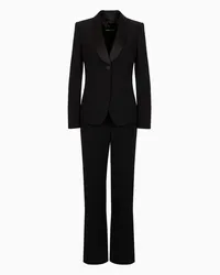 Giorgio Armani OFFICIAL STORE Tuxedo In Crepe Di Pura Seta Nero