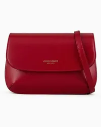 Giorgio Armani OFFICIAL STORE Borsa Piccola La Prima In Pelle Palmellata Con Tracolla Rosso