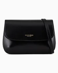 Giorgio Armani OFFICIAL STORE Borsa Piccola La Prima In Pelle Palmellata Con Tracolla Nero