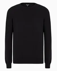 Giorgio Armani OFFICIAL STORE Maglia Girocollo In Cashmere Nero