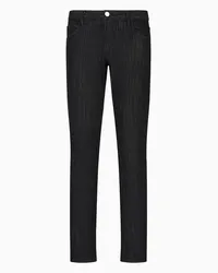 Giorgio Armani OFFICIAL STORE Pantalone 5-tasche Slim Fit In Denim Di Cotone Nero