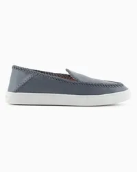 Giorgio Armani OFFICIAL STORE Galleria 3 Slip-on In Pelle Grigio