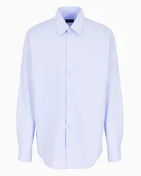 Giorgio Armani OFFICIAL STORE Camicia Regular Fit In Cotone Lilla