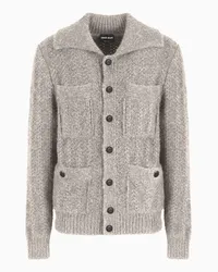 Giorgio Armani OFFICIAL STORE Cardigan In Alpaca E Cotone Beige