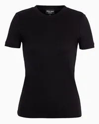 Giorgio Armani OFFICIAL STORE T-shirt In Puro Cashmere Nero