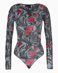 Giorgio Armani OFFICIAL STORE Body Floreale In Misto Viscosa Con Jacquard Floreale Fantasia