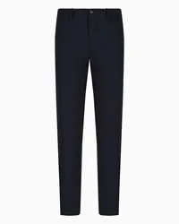 Giorgio Armani OFFICIAL STORE Pantaloni In Tela Tecnica Stretch Blu