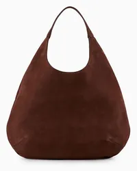 Giorgio Armani OFFICIAL STORE Hobo Bag La Prima In Pelle Scamosciata Testa