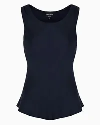 Giorgio Armani OFFICIAL STORE Top In Pura Seta Blu