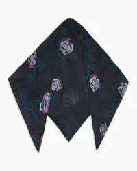 Giorgio Armani OFFICIAL STORE Foulard A Triangolo In Seta Stampata Fantasia