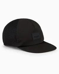 Giorgio Armani OFFICIAL STORE Cappello Baseball In Nylon Tecnico Asv Nero