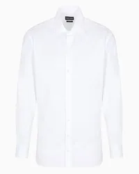 Giorgio Armani OFFICIAL STORE Camicia Regular Fit In Cotone Luxury Bianco