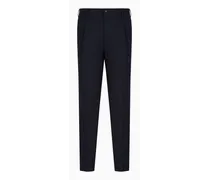 OFFICIAL STORE Pantaloni A Due Pinces In Tela Tecnica Stretch