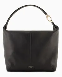 Giorgio Armani OFFICIAL STORE Hobo Bag Grande La Prima Soft In Nappa Asv Nero