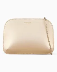 Giorgio Armani OFFICIAL STORE Clutch La Prima In Raso Lamé Beige