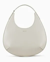 Giorgio Armani OFFICIAL STORE Hobo Bag La Prima In Pelle Palmellata Bianco