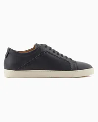 Giorgio Armani OFFICIAL STORE Sneakers In Nappa Nero