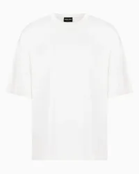 Giorgio Armani OFFICIAL STORE T-shirt Girocollo In Seta Stretch Bianco