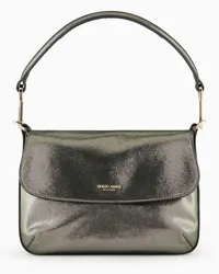 Giorgio Armani OFFICIAL STORE Borsa A Mano Piccola La Prima Soft In Nabuk Brillante Nero