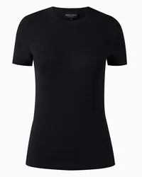 Giorgio Armani OFFICIAL STORE T-shirt In Puro Cashmere Blu