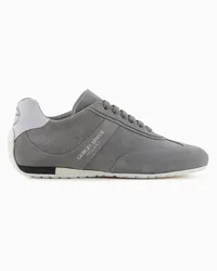 Giorgio Armani OFFICIAL STORE Sneakers In Suede Grigio