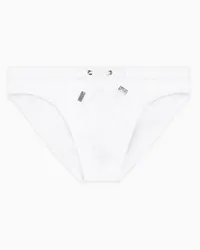 Giorgio Armani OFFICIAL STORE Costume Da Bagno Con Logo Bianco