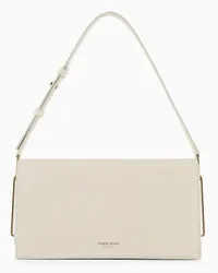 Giorgio Armani OFFICIAL STORE Borsa A Mano In Pelle Lucida Asv Bianco